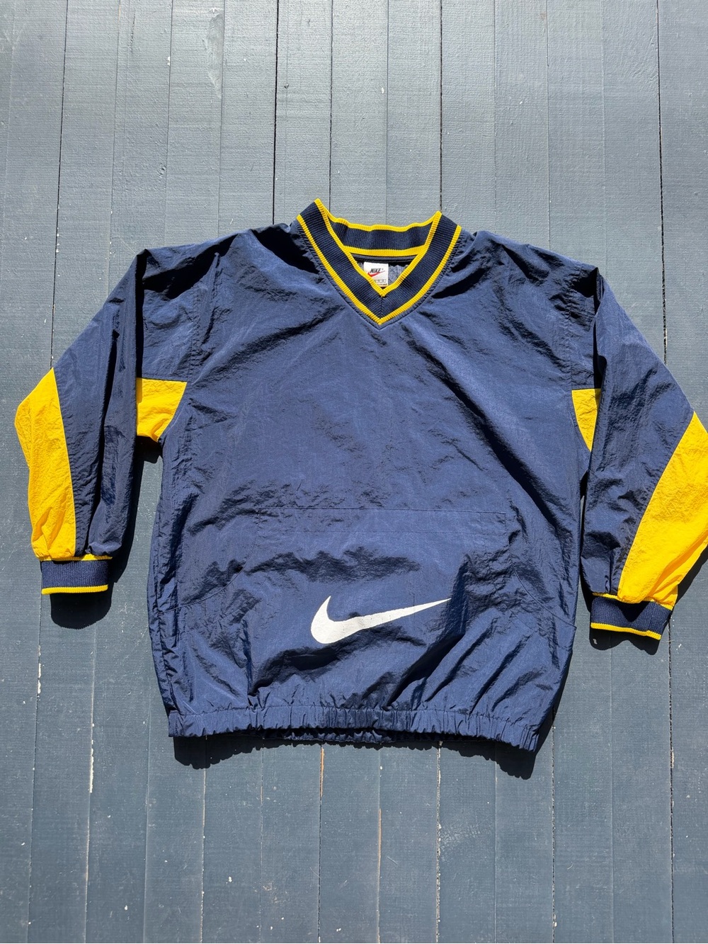 Vintagee 1990s Nike Windbreaker Colorblock Check Jacket